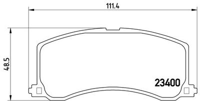Pastiglie freno anteriore Suzuki alto (HA12, HA23) 10/97