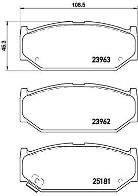 Pastiglie freno anteriore Mitsubishi delica D2 (MB1_) 05