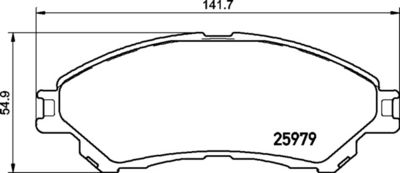 Pastiglie freno anteriore MG (saic) 3 08/17-> / Suzuki (