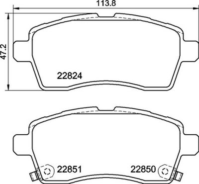 Pastiglie freno anteriore Suzuki ignis III (mf) 10/16->