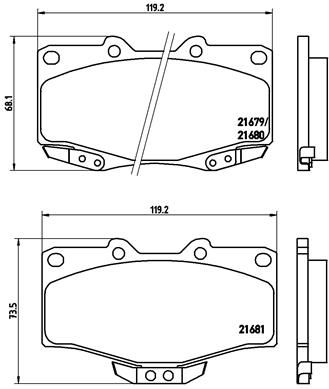 Pastiglie freno anteriore baw yusheng 007 / bw 007 01/11