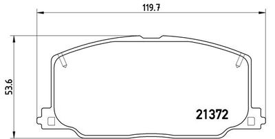 Pastiglie freno anteriore Lexus es (VCV10_, VZV21_) 09/8