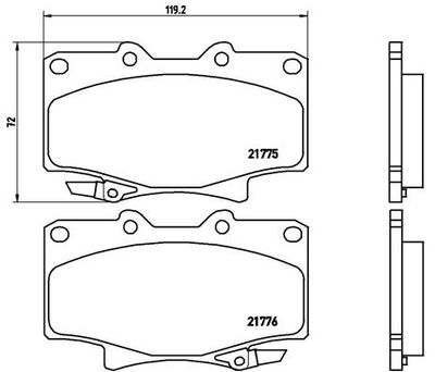 Pastiglie freno anteriore Lexus lx 09/95-12/97 / Toyota