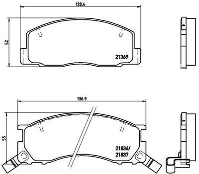 Pastiglie freno anteriore Toyota estima emina / lucida (