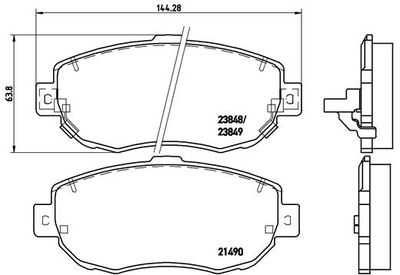 Pastiglie freno anteriore Lexus gs (_S16_) 08/97-12/04 /