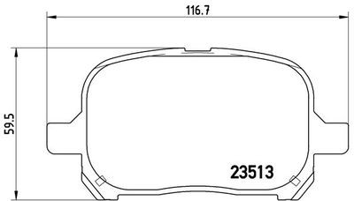 Pastiglie freno anteriore Lexus es (mcv_, vzv_) 08/96-06