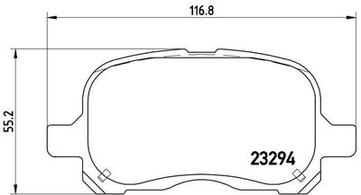 BREMBO P 83 044 / Kit pastiglie freno, Freno a disco PRIME LINE