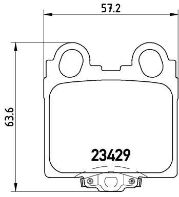Pastiglie freno posteriore Lexus gs (_S16_) 08/97-12/04 /
