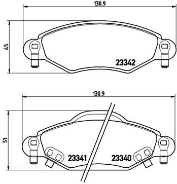 Pastiglie freno anteriore Toyota Yaris (_P1_) 01/99-12/0
