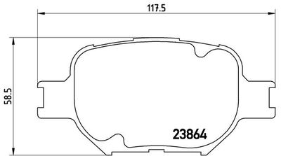 Pastiglie freno anteriore Lexus is III (_E3_) 04/13-> /