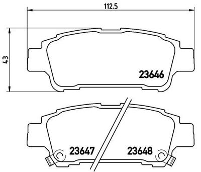 Pastiglie freno posteriore Toyota alphard (_H1_) 04/03-04
