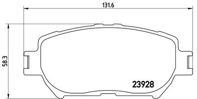Pastiglie freno anteriore hongqi HQ3 12/06-12/08 / toyot