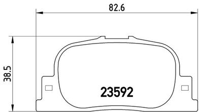 Pastiglie freno posteriore BYD F3 saloon 03/05-> / BYD F3