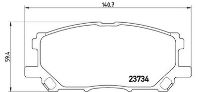 Pastiglie freno anteriore Lexus rx (_U3_) 02/03-12/08 /