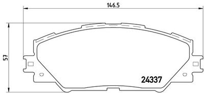 Pastiglie freno anteriore scion tc Coupé 09/09-> / toyot