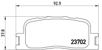 Pastiglie freno posteriore chery A5 06/04-> / chery V5 mp