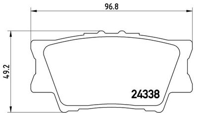 Pastiglie freno posteriore Daihatsu altis saloon 05/12->
