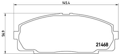 Pastiglie freno anteriore foton mpx bus 02/07-> / jinbei