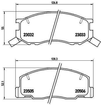 Pastiglie freno anteriore Toyota estima emina / lucida (