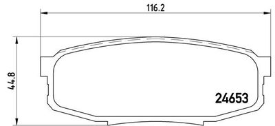 Pastiglie freno posteriore Lexus lx (_J2_) 08/07-> / toyo