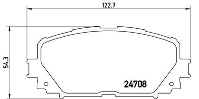Pastiglie freno anteriore Daihatsu charade 05/11-> / toy