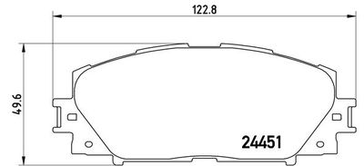Pastiglie freno anteriore Daihatsu mebius mpv 04/13-> /