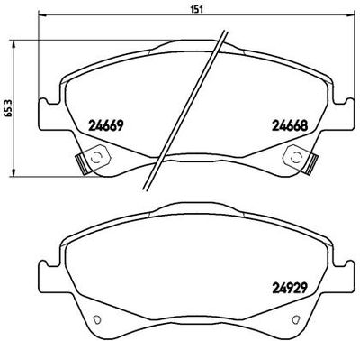 Pastiglie freno anteriore Toyota auris (_E15_) 10/06-09/