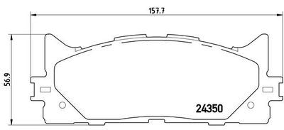 Pastiglie freno anteriore Daihatsu altis saloon 05/12->
