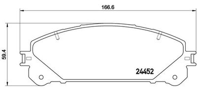 Pastiglie freno anteriore Daihatsu altis saloon (AXVH70N