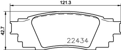 Pastiglie freno posteriore Lexus es (_Z10_, _A10_, _H10_)