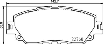Pastiglie freno anteriore Daihatsu altis saloon (AXVH70N