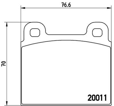 Pastiglie freno anteriore Porsche 911 01/63-11/90 / VW t