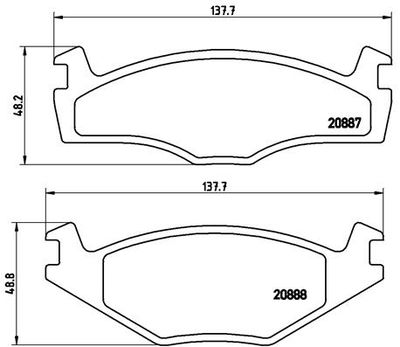Pastiglie freno anteriore Seat cordoba (6K1, 6K2) 02/93-