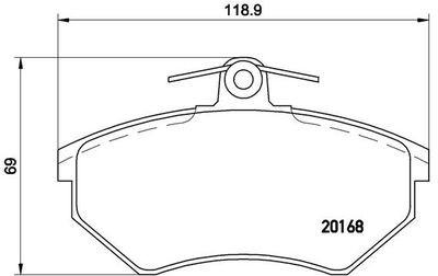 Pastiglie freno anteriore Seat cordoba (6K1, 6K2) 02/93-
