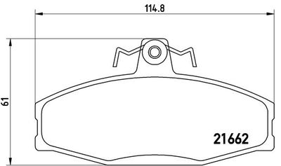 Pastiglie freno anteriore Skoda favorit (781) 05/89-09/9