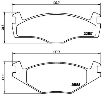 Pastiglie freno anteriore Seat cordoba (6K1, 6K2) 02/93-