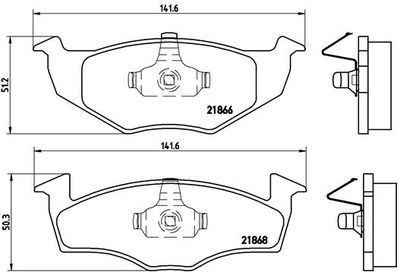Pastiglie freno anteriore Seat arosa (6H) 05/97-06/04 /