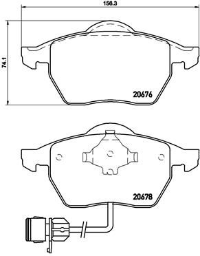 Pastiglie freno anteriore Audi 100 (4A2, C4) 12/90-07/94