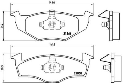 Pastiglie freno anteriore Seat 133 05/74-11/79 / Seat co