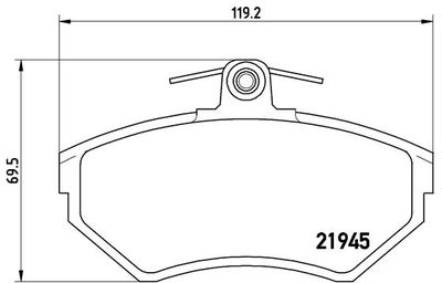 Pastiglie freno anteriore Seat arosa (6H) 05/97-06/04 /