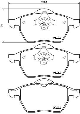 Pastiglie freno anteriore Audi A4 (8D2, B5) 11/94-12/01