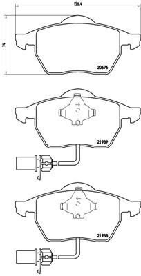 Pastiglie freno anteriore Audi (faw) A4 (B7, 8YC) 04/03-