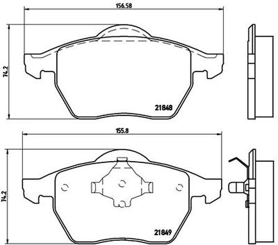 Pastiglie freno anteriore Ford galaxy (wgr) 03/95-05/06