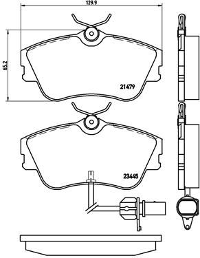 Pastiglie freno anteriore Honda civic VIII saloon (fd, f