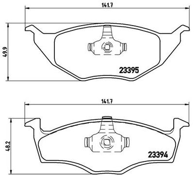 Pastiglie freno anteriore VW lupo (6x1, 6E1) 09/98-07/05
