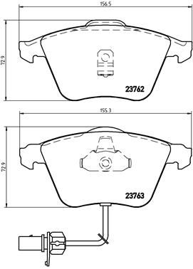 Pastiglie freno anteriore Audi A6 (4B2, C5) 01/97-12/05