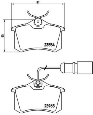 Pastiglie freno posteriore Ford galaxy (wgr) 03/95-05/06