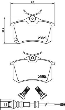 Pastiglie freno posteriore Seat Ibiza III (6L1) 02/02-11/