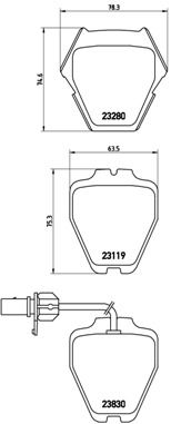 Pastiglie freno anteriore Audi A4 (8D2, B5) 11/94-12/01