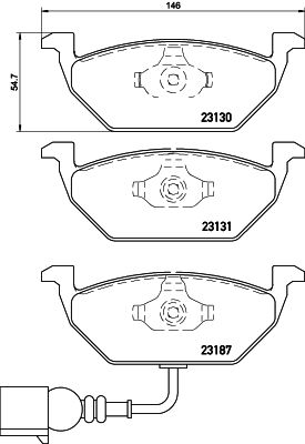 Pastiglie freno anteriore Audi A2 (8Z0) 02/00-08/05 / au